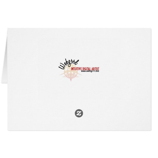 Rainbow Clouds Skies Card (Back Horizontal)