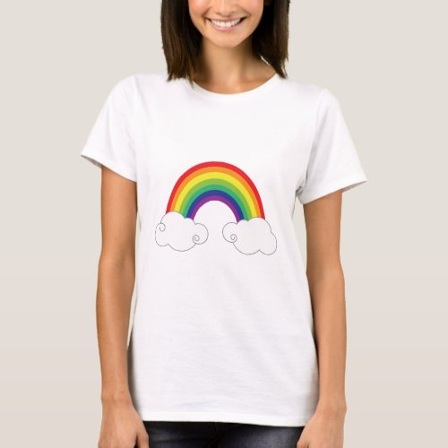 Rainbow Clouds T_Shirt
