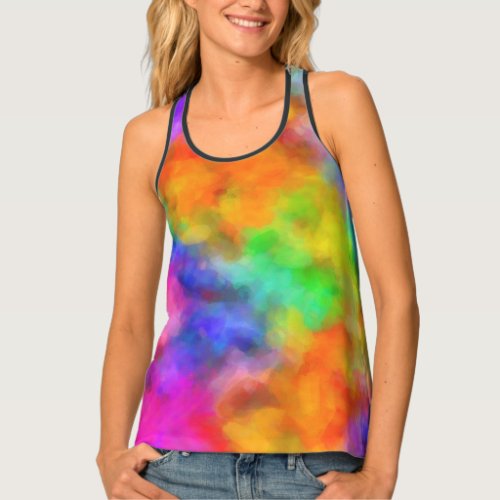 Rainbow Clouds Tank Top