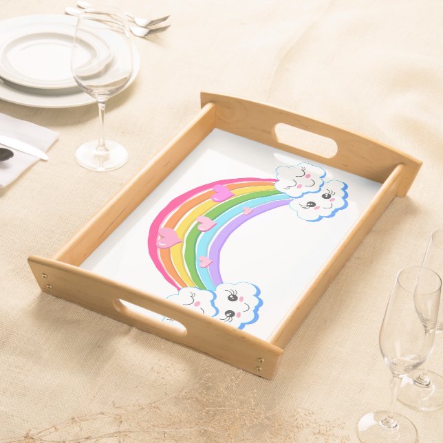 Rainbow Clouds Tray (Front)