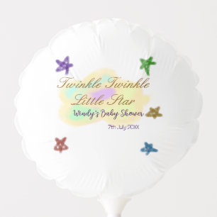 Rainbow clouds twinkle Twinkle Little Star baby Balloon