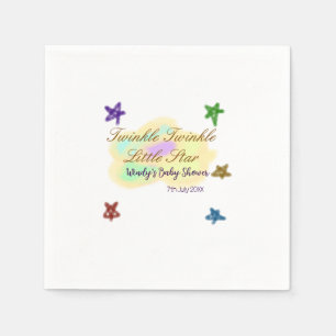 Rainbow clouds twinkle Twinkle Little Star baby Napkins