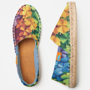 Rainbow Clover Shamrock Espadrilles – Bold
