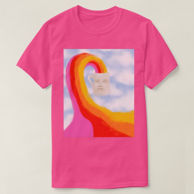 Rainbow Coffee Celestial Mug T-Shirt (Design Front)