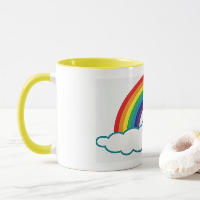 Rainbow Coffee Cup (With Donut)