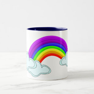 Rainbow coffee mugs
