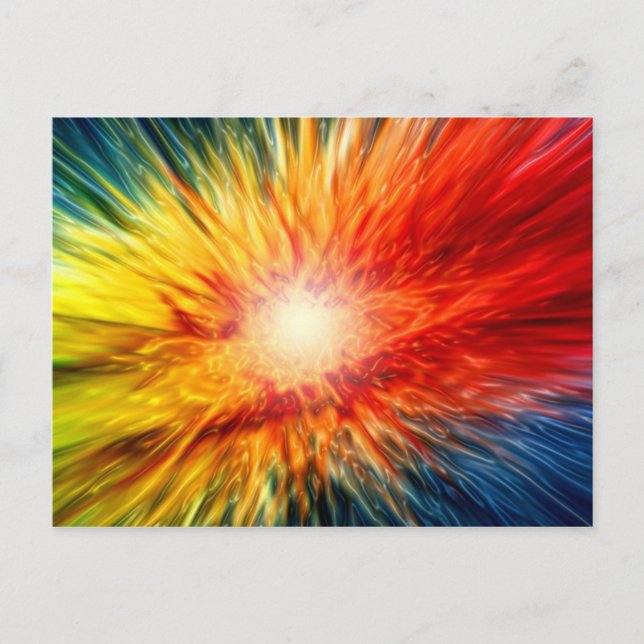 Rainbow Color Burst Postcard (Front)