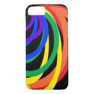 Rainbow Color Crescents Abstract iPhone 7 Case