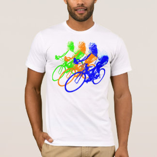 Rainbow Color Cyclist T-Shirt