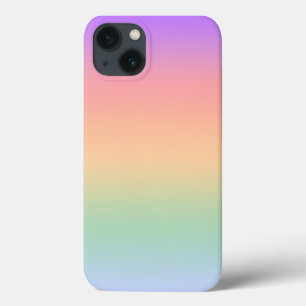 Rainbow color gradient background iPhone 13 case