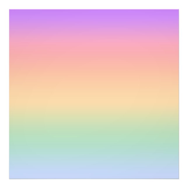Rainbow color gradient background photo print (Front)