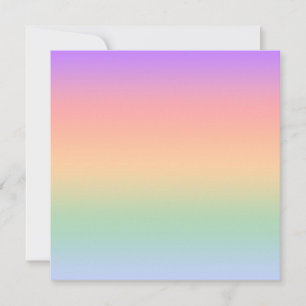 Rainbow color gradient background thank you card