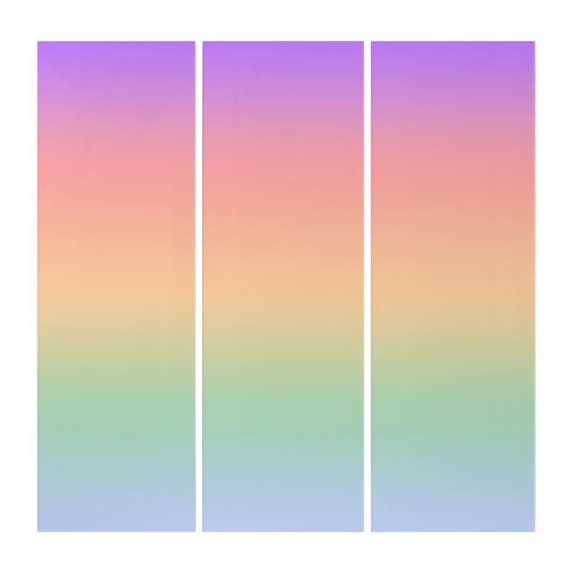 Rainbow color gradient background triptych (Front)