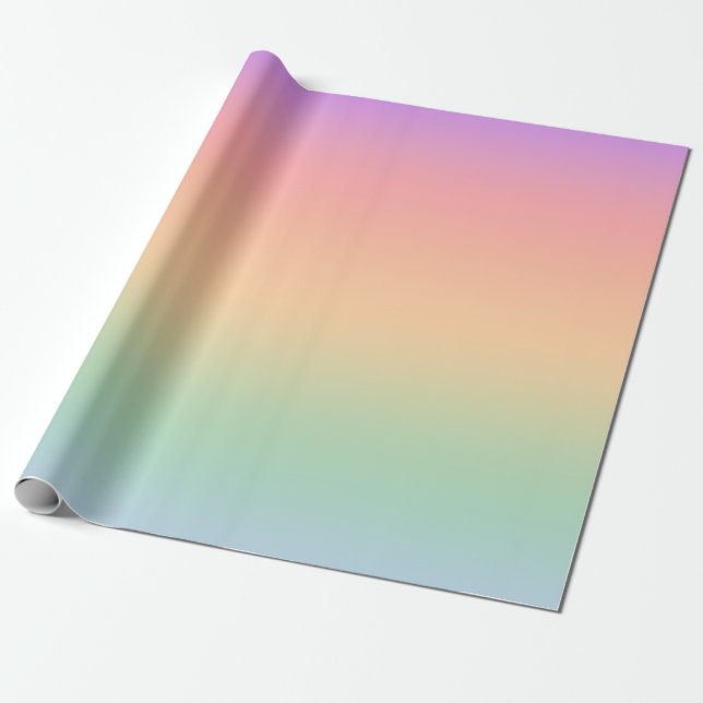 Rainbow color gradient background wrapping paper (Unrolled)