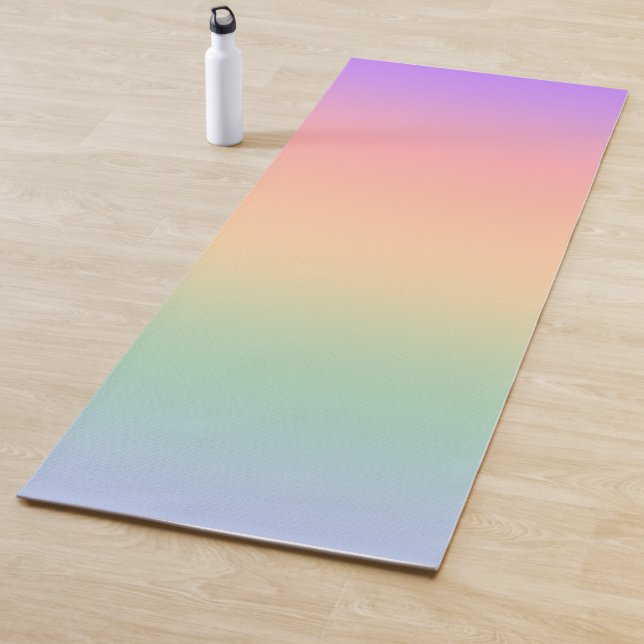 Rainbow color gradient background yoga mat (In Situ)