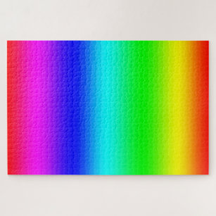 Rainbow Color Gradient Jigsaw Puzzles | Zazzle