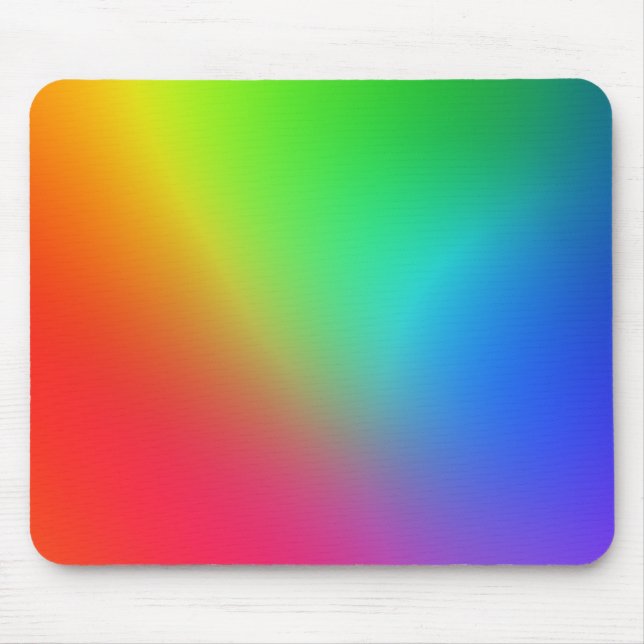 Rainbow Color Gradient Mouse Pad (Front)