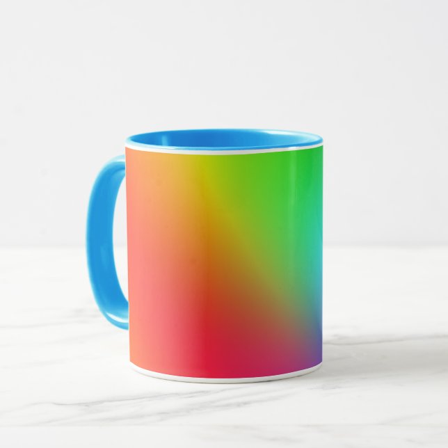 Rainbow Color Gradient Mug (Front Left)
