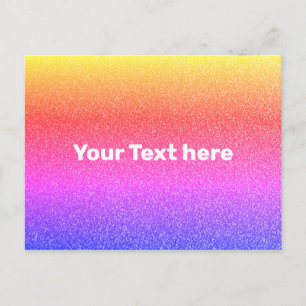 Rainbow Color Gradient Ombre Texture Textured Postcard