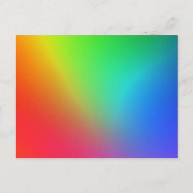 Rainbow Color Gradient Postcard (Front)