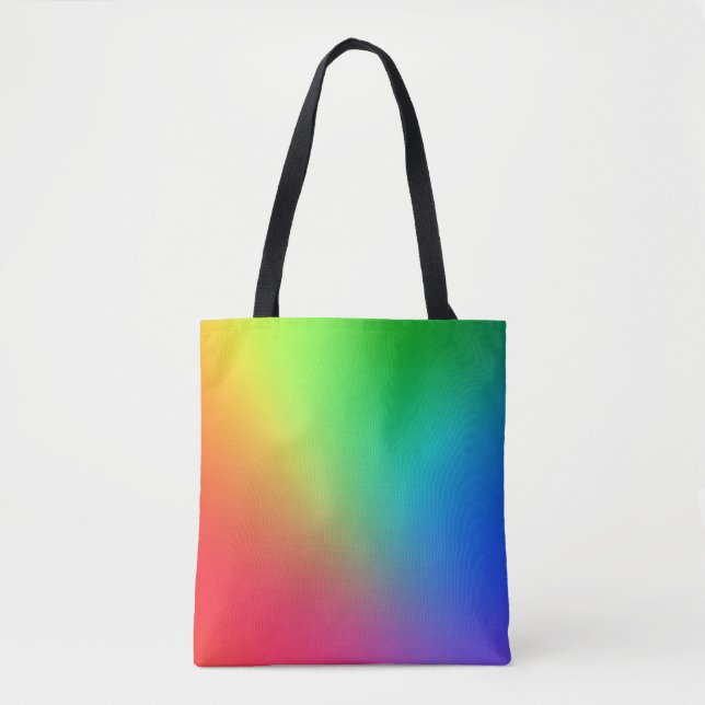 Rainbow Color Gradient Tote Bag (Front)
