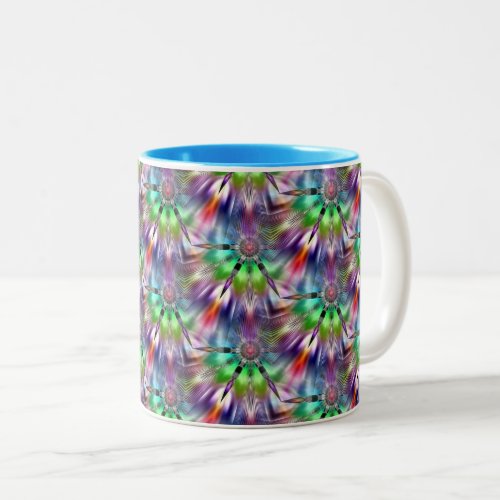 Rainbow Color Kaleidoscope Fan Mug