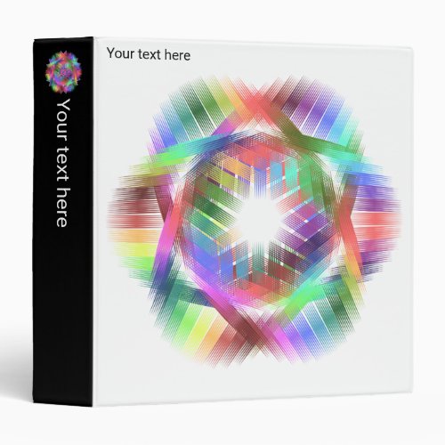 Rainbow color light - 3 ring binder