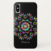 Rainbow color light iPhone XS case