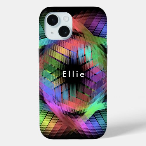 Rainbow color light _ iPhone 15 case