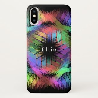 Rainbow color light iPhone XS case