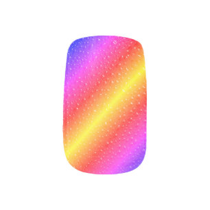 Rainbow Color Nail Art