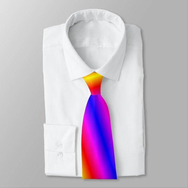 Rainbow Color Neck Tie (Tied)