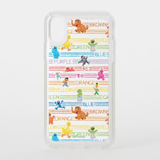 Rainbow Color Sesame Pals Pattern Speck iPhone X Case