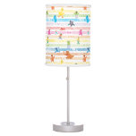 Rainbow Color Sesame Pals Pattern Table Lamp