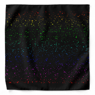 Rainbow Color Stars Pattern Bandana