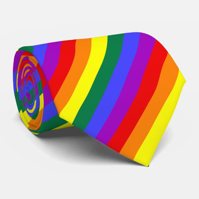 Rainbow Color Tie (Rolled)