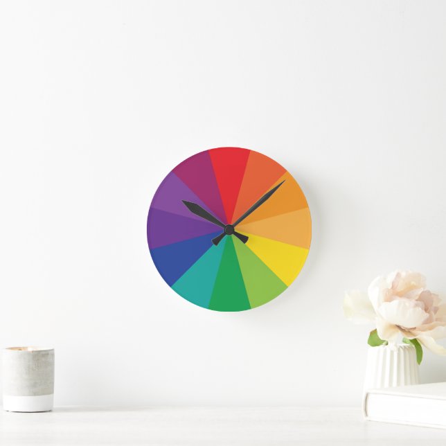 Color Well Clock Color Wheel Designs Clock