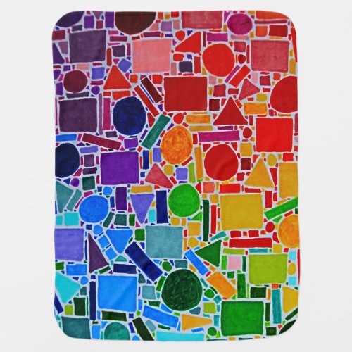 Rainbow Color Wheel Chart modern abstract art Baby Blanket