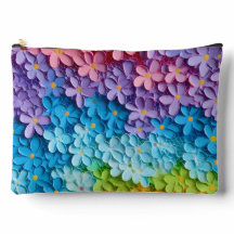 RAINBOW COLORED 3D LOOK FLOWERS