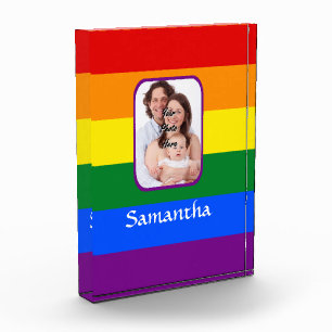 Rainbow colored award