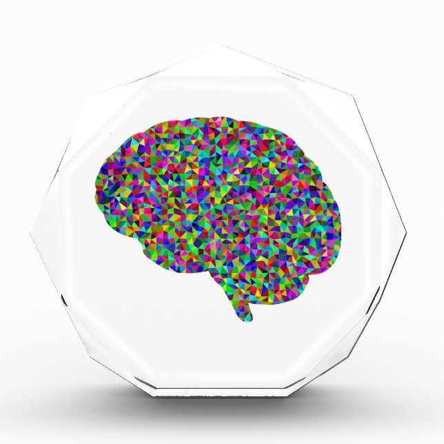 Rainbow Colored Brain Prismatic Art Award (Front)