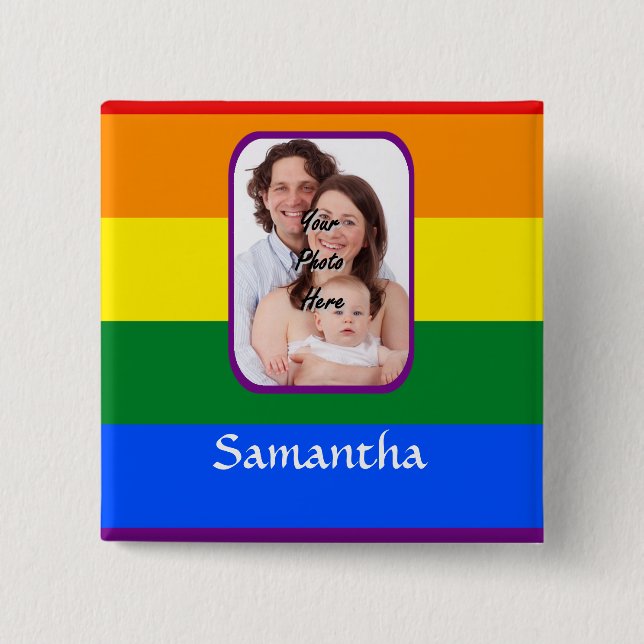 Rainbow colored button (Front)