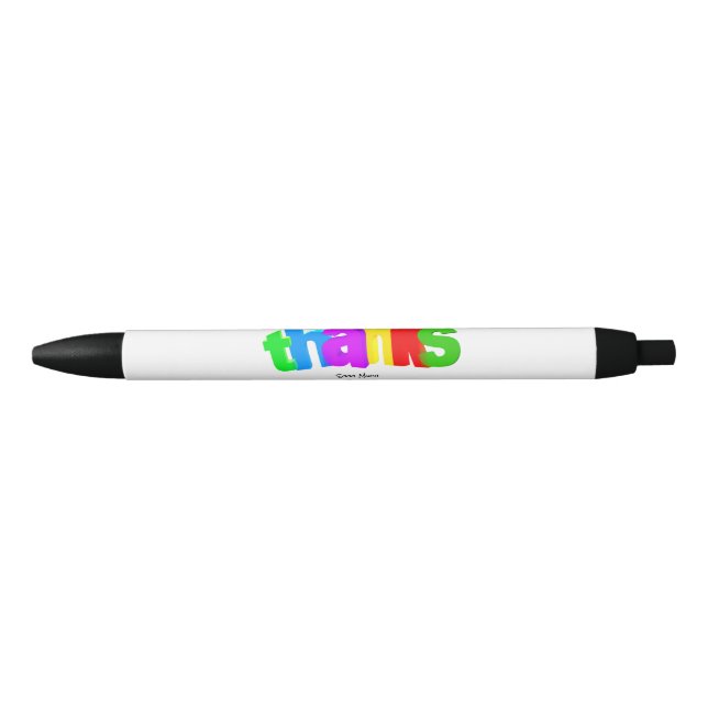 Rainbow Colored Cartoon - Thanks So Much – Pen (Front)