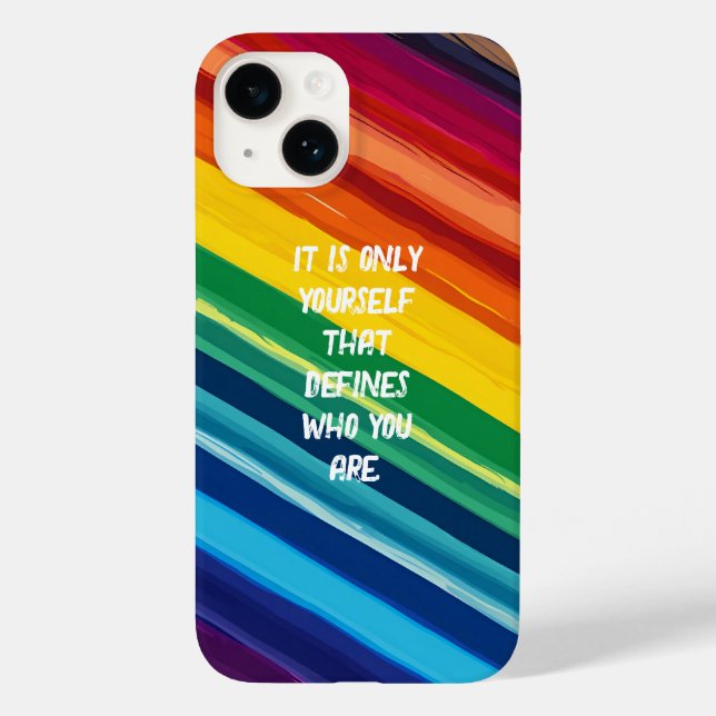 Rainbow-colored Case-Mate iPhone Case (Back)