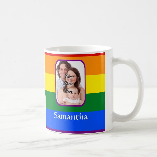 Rainbow colored coffee mug (Right)