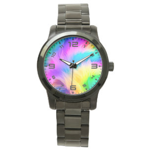 Rainbow Colored Fur Design-75293 Watch