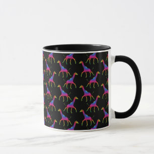 Rainbow Colored Giraffe Mug