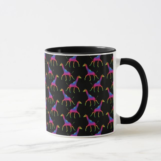 Rainbow Colored Giraffe Mug (Right)