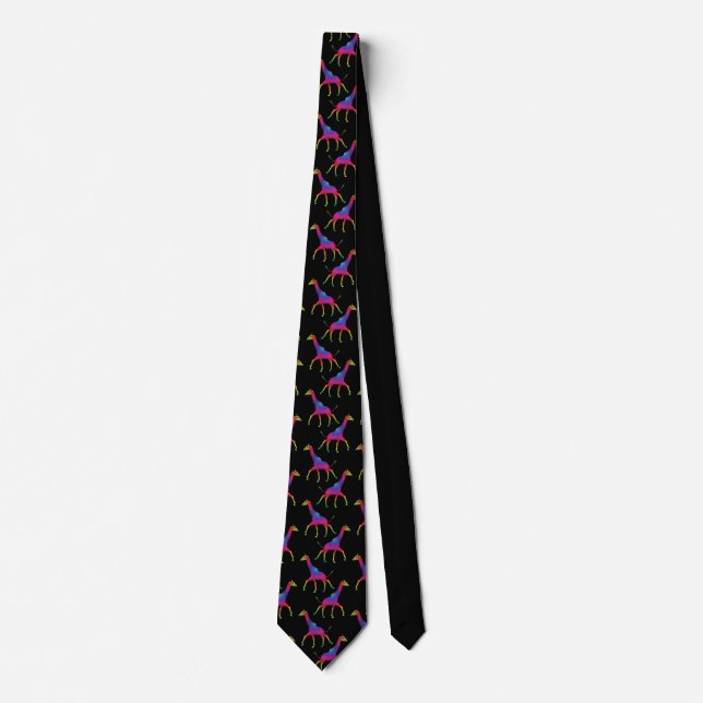 Rainbow Colored Giraffe Tie (Front)