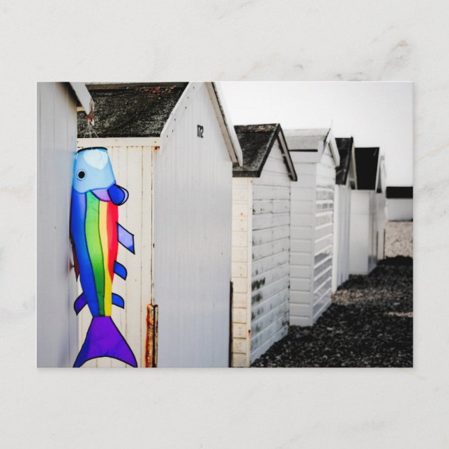 Rainbow Colored Kite Postcard (Front)